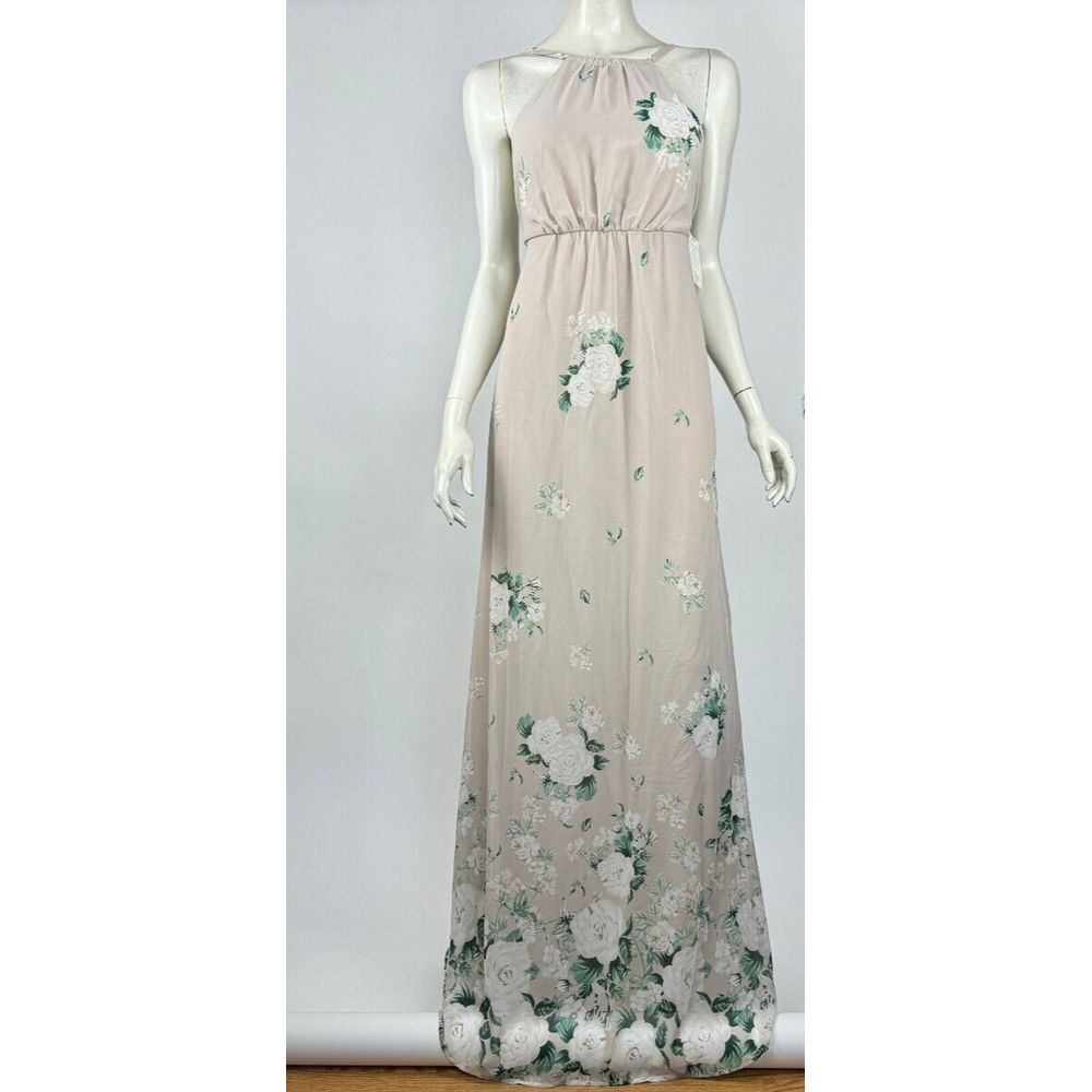 Show Me Your Mumu Amanda Maxi Dress Women XS NWT Bridesmaid Floral Ivory Lined